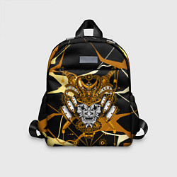 Детский рюкзак Золотая маска демона, цвет: 3D-принт