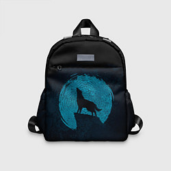 Детский рюкзак Силуэт волка, цвет: 3D-принт
