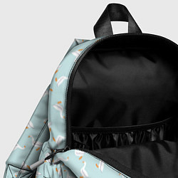 Детский рюкзак Гуси на нежно-голубом паттерн, цвет: 3D-принт — фото 2