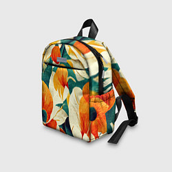 Детский рюкзак Винтажный цветочный рисунок, цвет: 3D-принт — фото 2