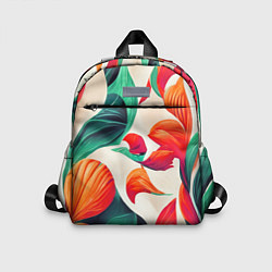 Детский рюкзак Элегантный цветочный орнамент, цвет: 3D-принт