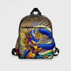 Детский рюкзак Разноцветный Японский Дракон, цвет: 3D-принт