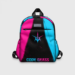 Детский рюкзак Code Geass - neon gradient: символ, надпись, цвет: 3D-принт