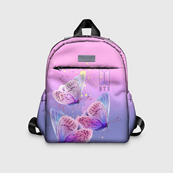 Детский рюкзак BTS красивые бабочки, цвет: 3D-принт