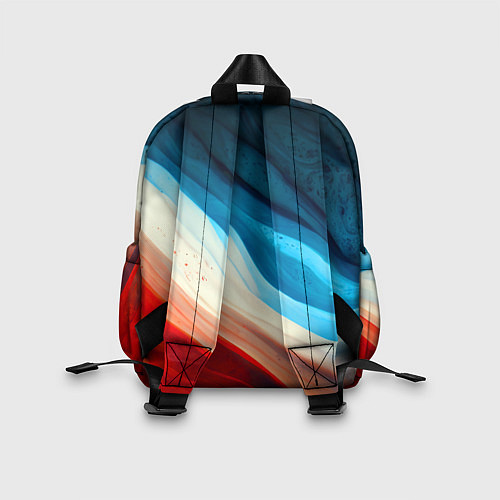 Детский рюкзак Неоновые яркие волны / 3D-принт – фото 2