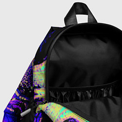 Детский рюкзак Гомер Симпсон - стилизация - экспрессия, цвет: 3D-принт — фото 2