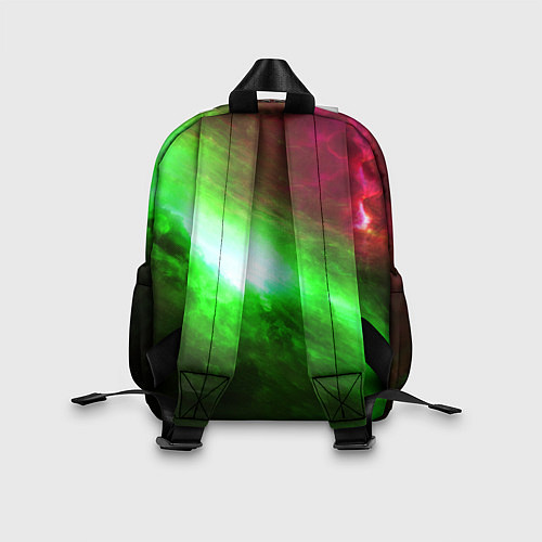 Детский рюкзак Зеленый космос бесконечность / 3D-принт – фото 2