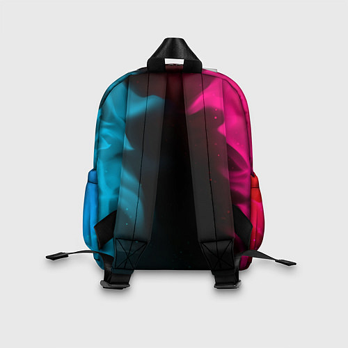 Детский рюкзак Spirited Away - neon gradient: символ, надпись / 3D-принт – фото 2