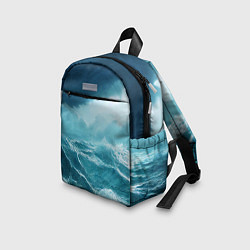 Детский рюкзак Буря в море, цвет: 3D-принт — фото 2
