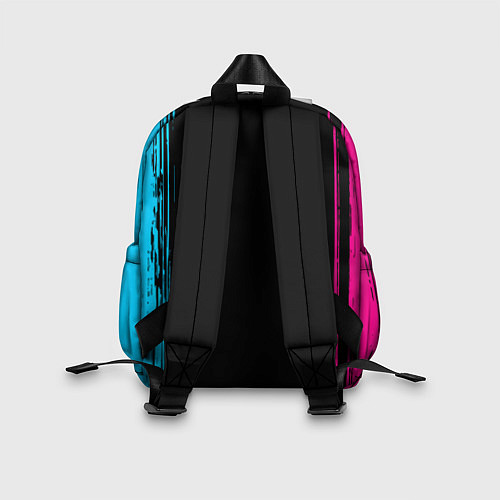 Детский рюкзак Yamaha - neon gradient: символ, надпись / 3D-принт – фото 2