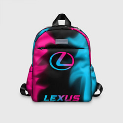 Детский рюкзак Lexus - neon gradient: символ, надпись, цвет: 3D-принт