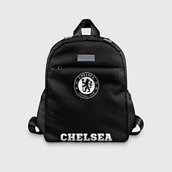 Детский рюкзак Chelsea sport на темном фоне: символ, надпись, цвет: 3D-принт
