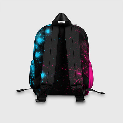 Детский рюкзак Brawl Stars - neon gradient: символ, надпись / 3D-принт – фото 2