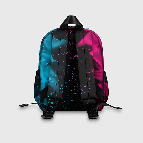 Детский рюкзак Danganronpa - neon gradient: символ, надпись / 3D-принт – фото 2
