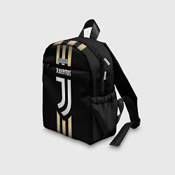 Детский рюкзак ФК Ювентус - black theme, цвет: 3D-принт — фото 2