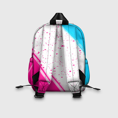 Детский рюкзак Hoffenheim neon gradient style: надпись, символ / 3D-принт – фото 2