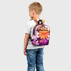 Детский рюкзак Яркие фанстастические цветы, цвет: 3D-принт — фото 2