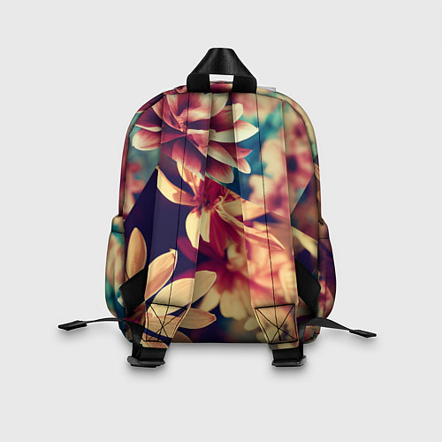 Детский рюкзак Цветочные плитки / 3D-принт – фото 2