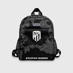 Детский рюкзак Atletico Madrid sport на темном фоне: символ, надп, цвет: 3D-принт