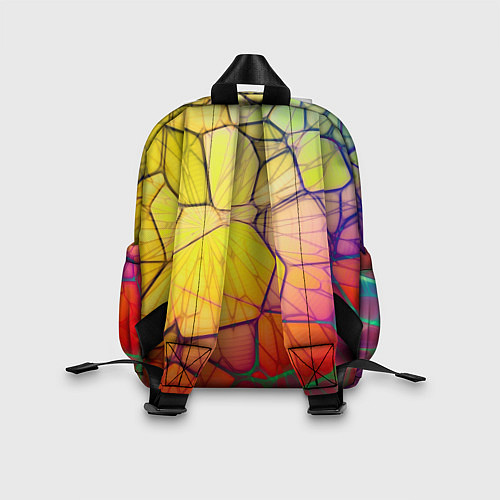 Детский рюкзак Абстрактные цветные фигуры / 3D-принт – фото 2