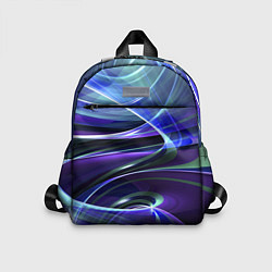 Детский рюкзак Абстрактные цветные полосы, цвет: 3D-принт