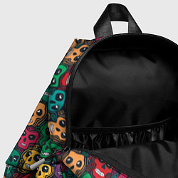 Детский рюкзак Череп с глазами, цвет: 3D-принт — фото 2