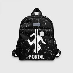 Детский рюкзак Portal glitch на темном фоне