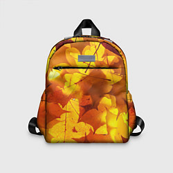 Детский рюкзак Осенние золотые листья, цвет: 3D-принт