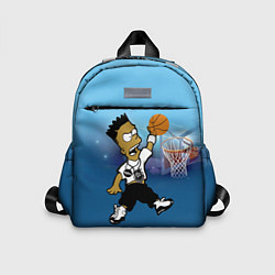 Детский рюкзак Bart Jordan Simpson забивает мяч в кольцо, цвет: 3D-принт