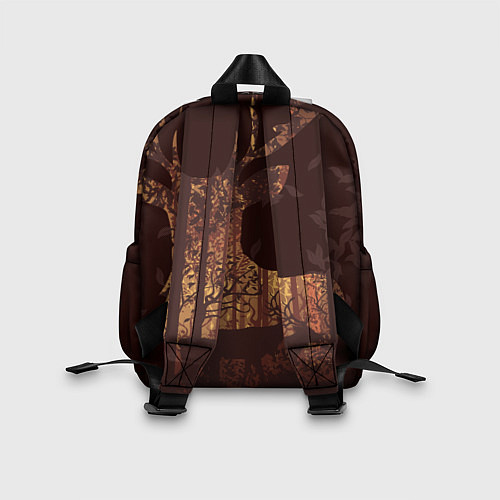 Детский рюкзак Силуэт оленя с осенним лесом / 3D-принт – фото 2