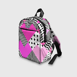 Детский рюкзак Розовые стрелки и паттерн, цвет: 3D-принт — фото 2