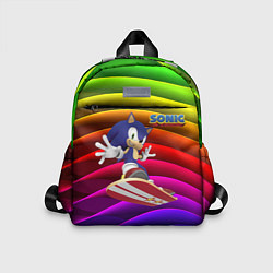 Детский рюкзак Sonic - hedgehog - skateboarding - bands