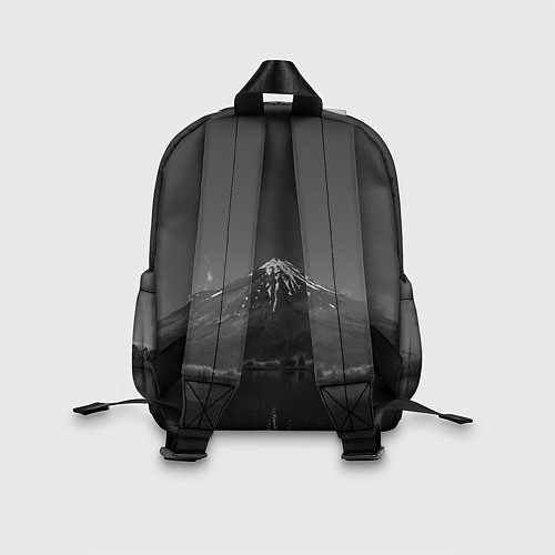 Детский рюкзак Тёмные горы и озеро / 3D-принт – фото 2