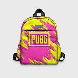 Детский рюкзак PUBG yellow, цвет: 3D-принт