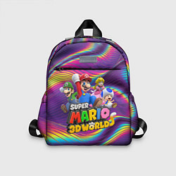 Детский рюкзак Герои Super Mario 3D World - Nintendo, цвет: 3D-принт