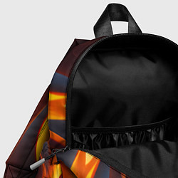 Детский рюкзак Плавные огненные узоры, цвет: 3D-принт — фото 2