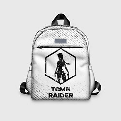 Детский рюкзак Tomb Raider с потертостями на светлом фоне