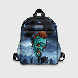 Детский рюкзак Ночной кошмар - Horror face, цвет: 3D-принт