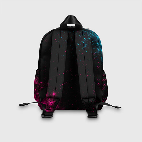 Детский рюкзак PSG - neon gradient: надпись, символ / 3D-принт – фото 2