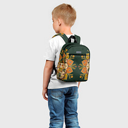 Детский рюкзак Мандала Два подсолнуха, цвет: 3D-принт — фото 2