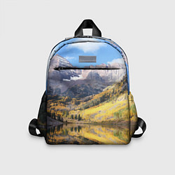 Детский рюкзак Красивая река между гор, цвет: 3D-принт