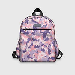 Детский рюкзак Цифровой камуфляж - сине-фиолетовый