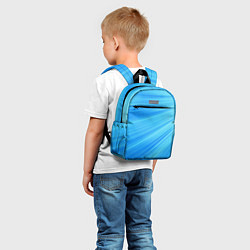 Детский рюкзак Бирюзовые солнечные лучи, цвет: 3D-принт — фото 2