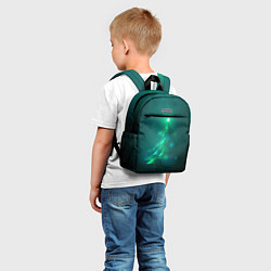 Детский рюкзак Новогодняя неоновая кибер-елочка, цвет: 3D-принт — фото 2