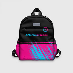 Детский рюкзак Mercedes - neon gradient: символ сверху