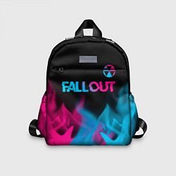 Детский рюкзак Fallout - neon gradient: символ сверху