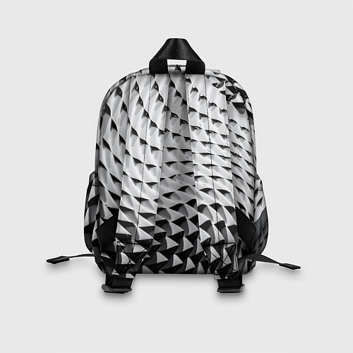 Детский рюкзак Металлическая абстрактная броня / 3D-принт – фото 2