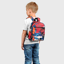 Детский рюкзак Текстура из красок, цвет: 3D-принт — фото 2