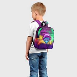 Детский рюкзак Маска волка с веером, цвет: 3D-принт — фото 2