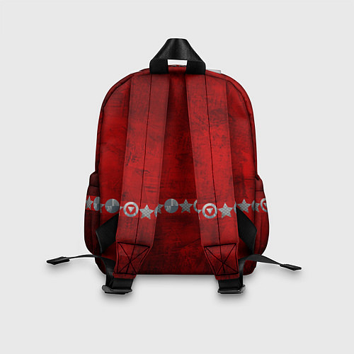 Детский рюкзак Красный градиент / 3D-принт – фото 2